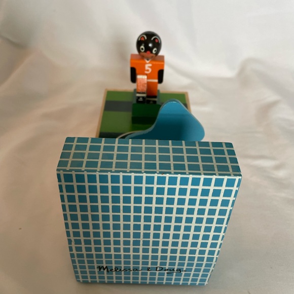 Melissa & Doug Financial Goal Wooden Soccer Coin Piggy Bank NEVER USED - Picture 4 of 10